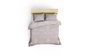 L'essentiel linge de maison Kraliçe - Mink Juego de colcha doble Visón y blanco